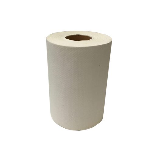 Hand Roll Towel - White (19cmx80m, 16 Rolls)