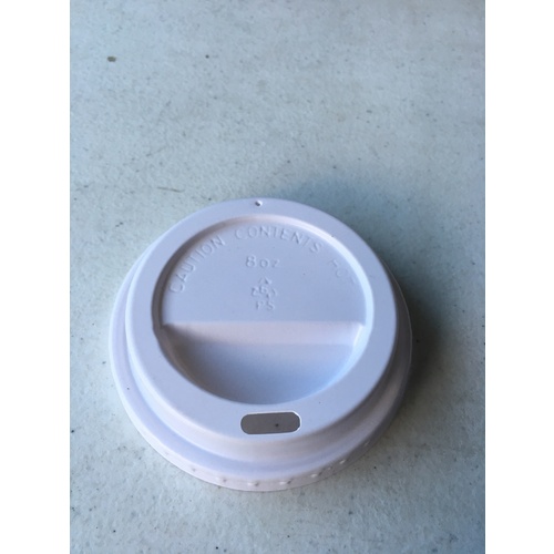 [Clearance] Lid For 6/8 oz Coffee Cups - White (1000/ctn)