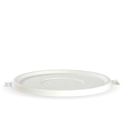 800-1,180ml / 24-40oz White BioCane Bowl Lid (400/ctn)