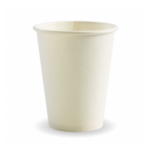 Bio Single Wall Coffee Cup 12oz - White