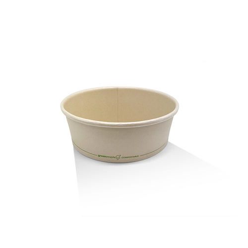 PLA Coated Bamboo Paper Salad Bowl 16oz - 500ml (300/ctn)