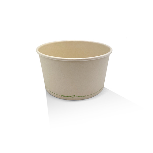 PLA Coated Bamboo Paper Salad Bowl 32oz - 1000ml (300/ctn)