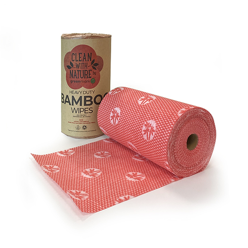 Heavy Duty Bamboo Wipes - Red (1 Roll)