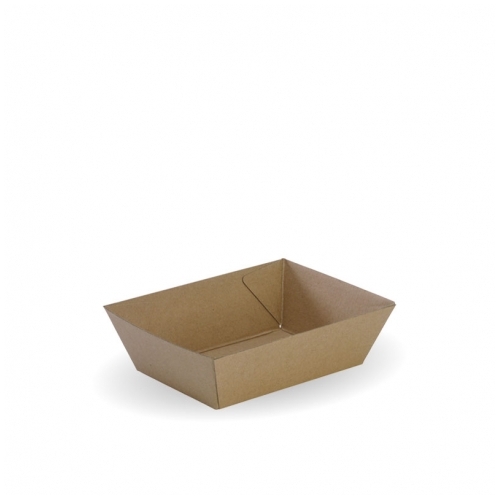 Corrugated Takeaway Tray #1 (500/ctn, 130x91x50mm)