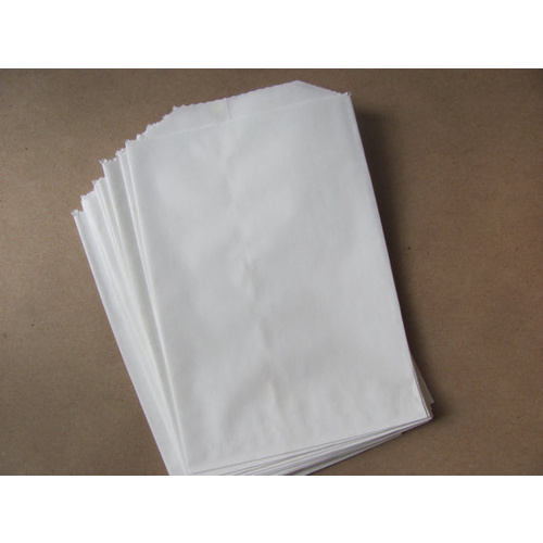 1W White Flat Bag, 500 pcs