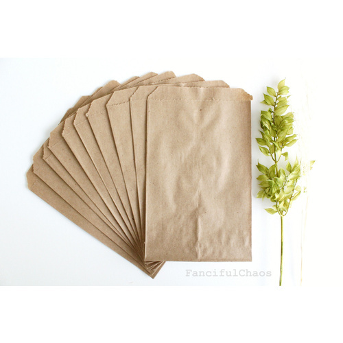Brown Flat Paper Bag (1W,2W,1F,3F,4F,6F,8F)