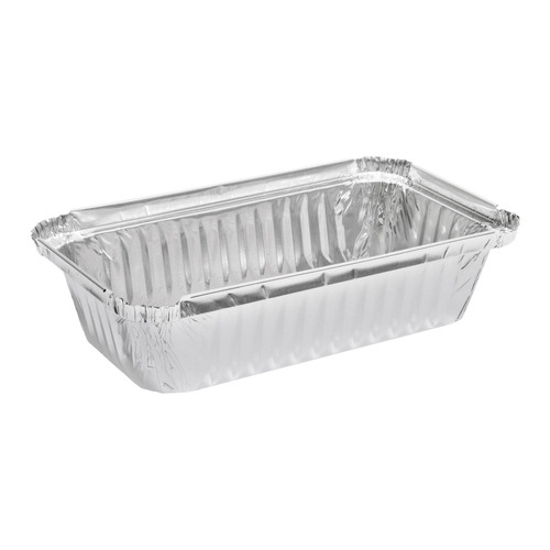Rectangular Shallow Foil Tray 550ml (185x110x36mm, 500/ctn)