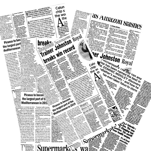 Greaseproof Paper - News Print (190x300mm,200/Pack)