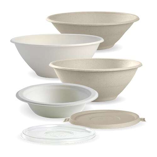 BioBowl Sugercane White Bowl 24/32/40/48oz (400/ctn)