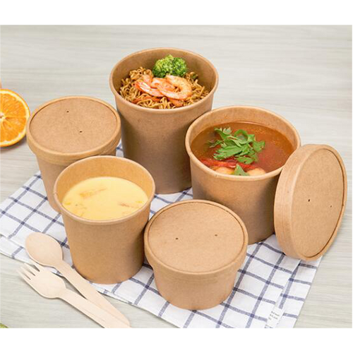 PE Coated Brown Kraft Paper Bowl 8/12/16/26/32oz (500/ctn)