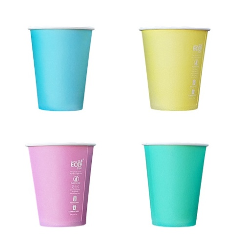 Truly Eco Single Wall Coffee Cup - Pastel Range (8/12/16oz)