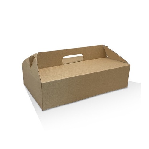 Pack'n'Carry Catering Box - Plain Kraft Medium (100pcs, 320x248x84mm)