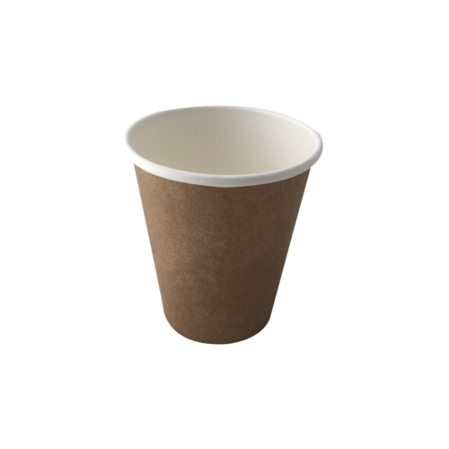 Single Wall Coffee Cup 8oz (1000/ctn) - Kraft