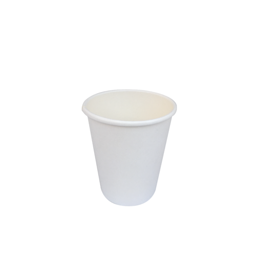 White Single Wall Coffee Cup 8oz