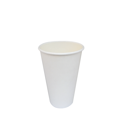 White Single Wall Coffee Cup 16oz