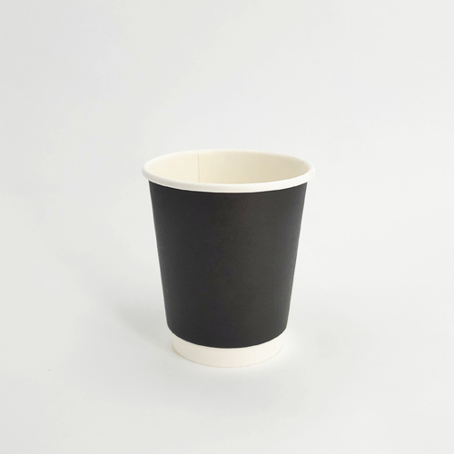 Double Wall Coffee Cup 8oz - Black (500pcs)