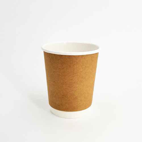 Double Wall Coffee Cup 8oz - Kraft (500pcs)