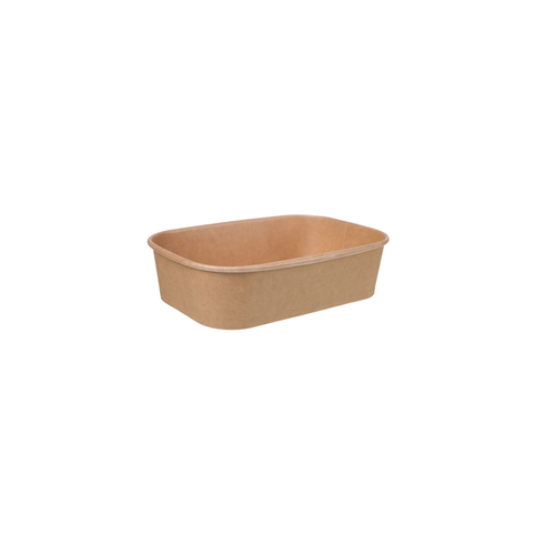 Kraft Rectangular Container 150ml (108x80x33mm, 500/ctn)