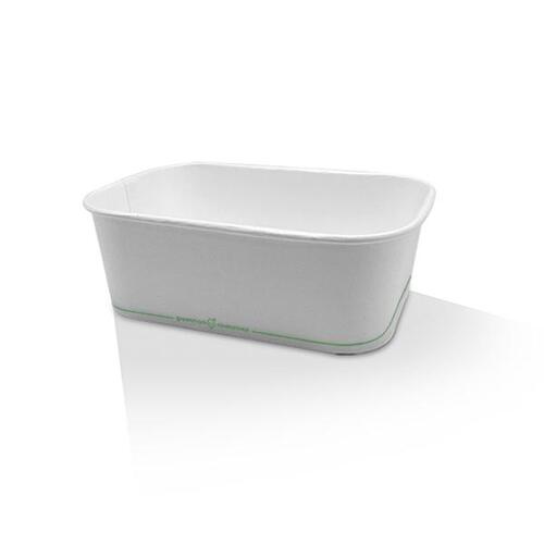 White Kraft Rectangular Container 750ml ( 173x120x 57mm, 300/ctn)