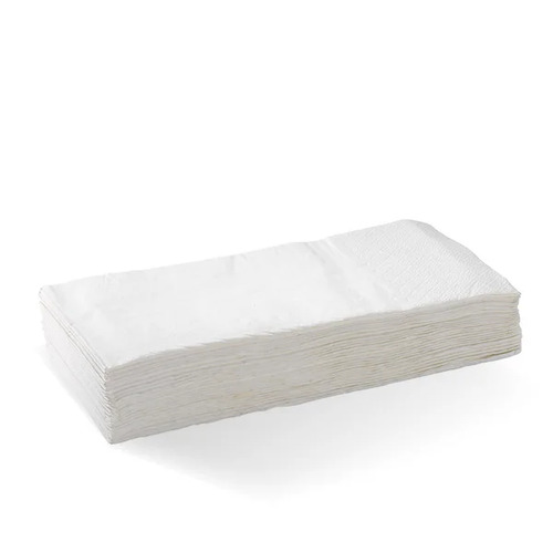 Dinner Napkin 2 Ply 1/8 Fold - White (400x400mm, 1000pcs)