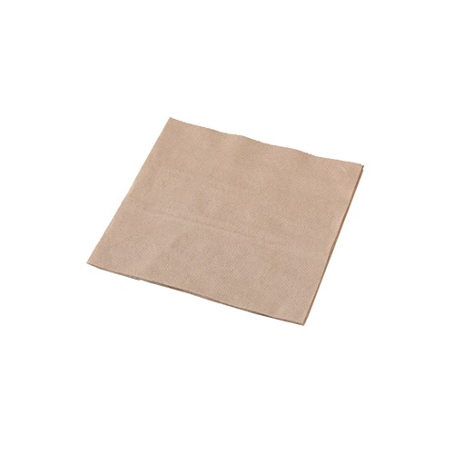 Lunch Napkin 1 Ply 1/4 Fold - Natural (300x300mm, 3000pcs)