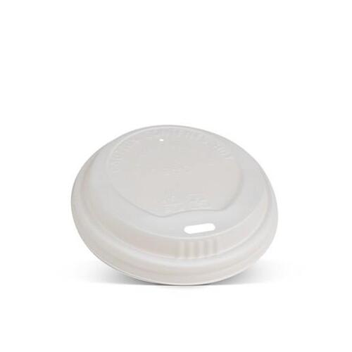 CPLA Lid For 12oz/16oz/20oz Coffee Cup - White (1000/ctn)