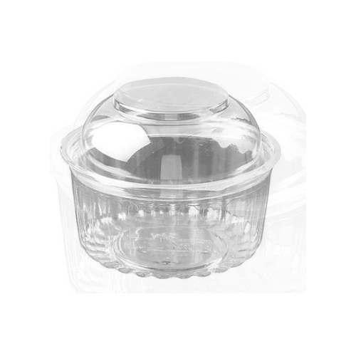 【LAST SALE！】12oz Clear PET Show Bowl Dome Hinged Lid Clear(110Dx58)  (200pcs)