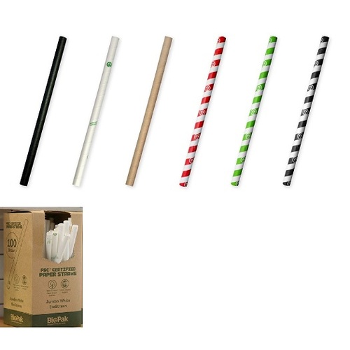 Jumbo Paper Straw - 1Pack (100pcs)