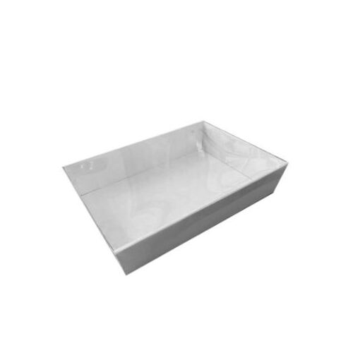 SAMPLE - White Catering Tray - Medium with Lids