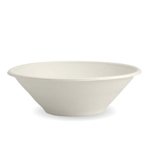 Sugarcane bowl  Bowl 940ml / 32oz White (500/ctn)