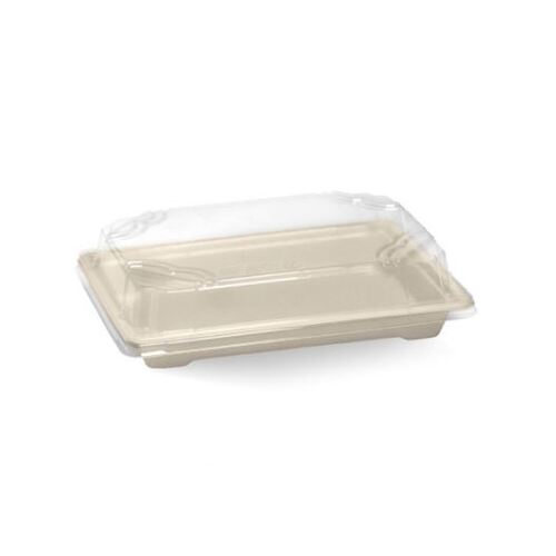 Sugarcane Sushi Tray & PLA Lid - Medium