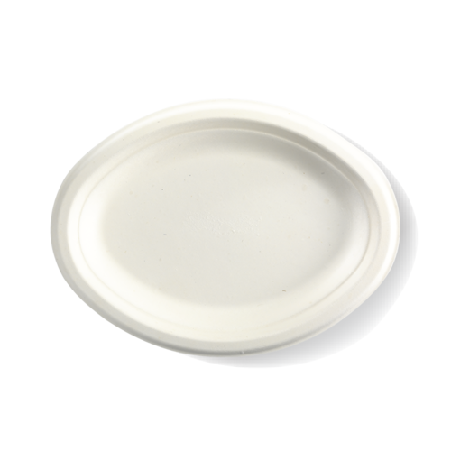 Oval Sugarcane Plate 10.25" x 7.75" (500/CTN)