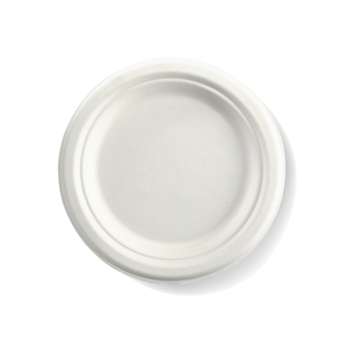 Round Sugarcane Plate 7" (1000/ctn)