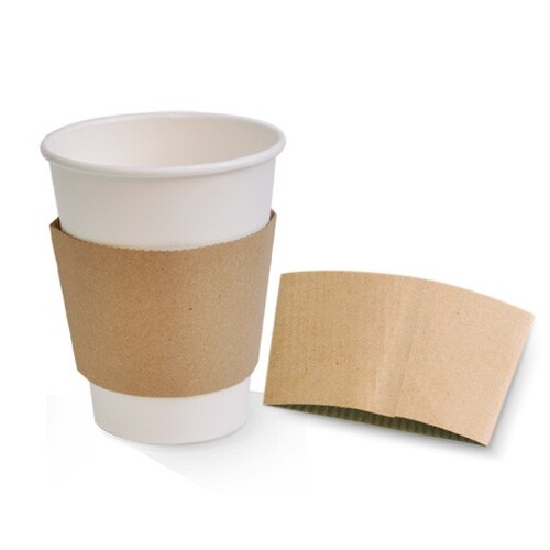 Brown Kraft Cup Sleeve For 8oz Coffee Cup