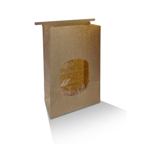 Tin Tie Bag With Window - Large (155x70x242mm, 500/ctn)