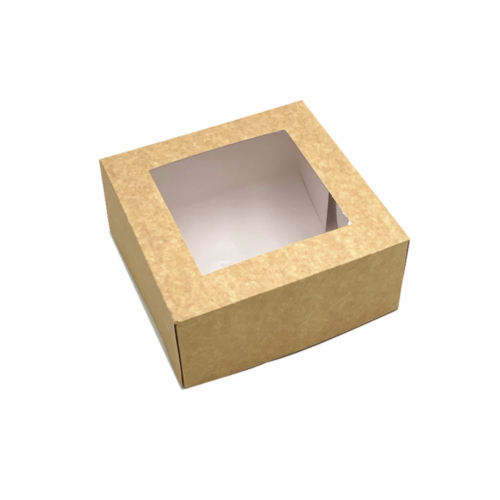 Window Box #4 Kraft  (100pcs, 175x175x80mm)