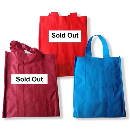 【SAIL!】Reusable Non-Woven heavy duty 6 Wine Tote Bags with side bottle holder (300x250+150mm, 100/ctn)